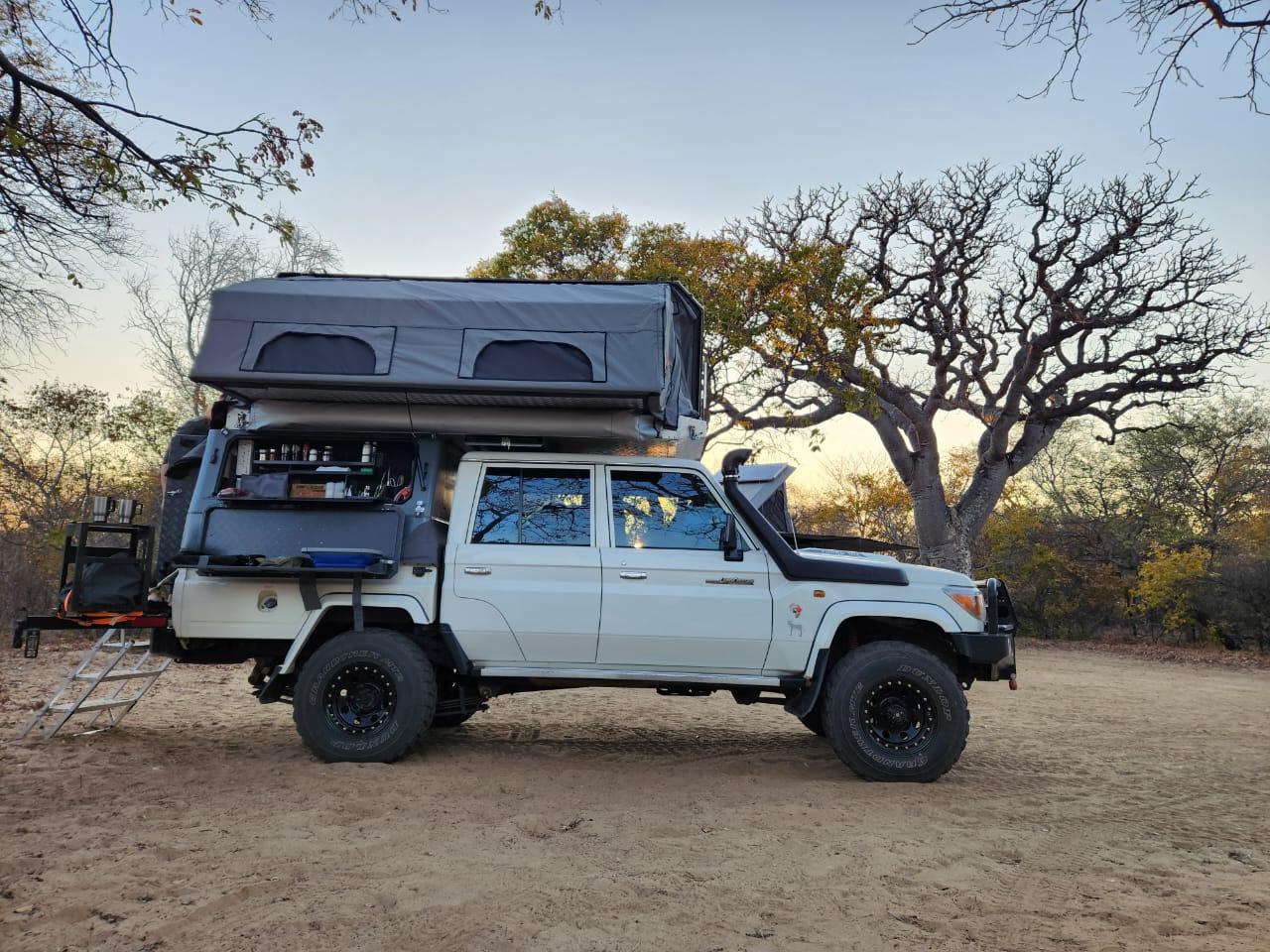 Toyota Land Cruiser Rooftop Camper Kenya